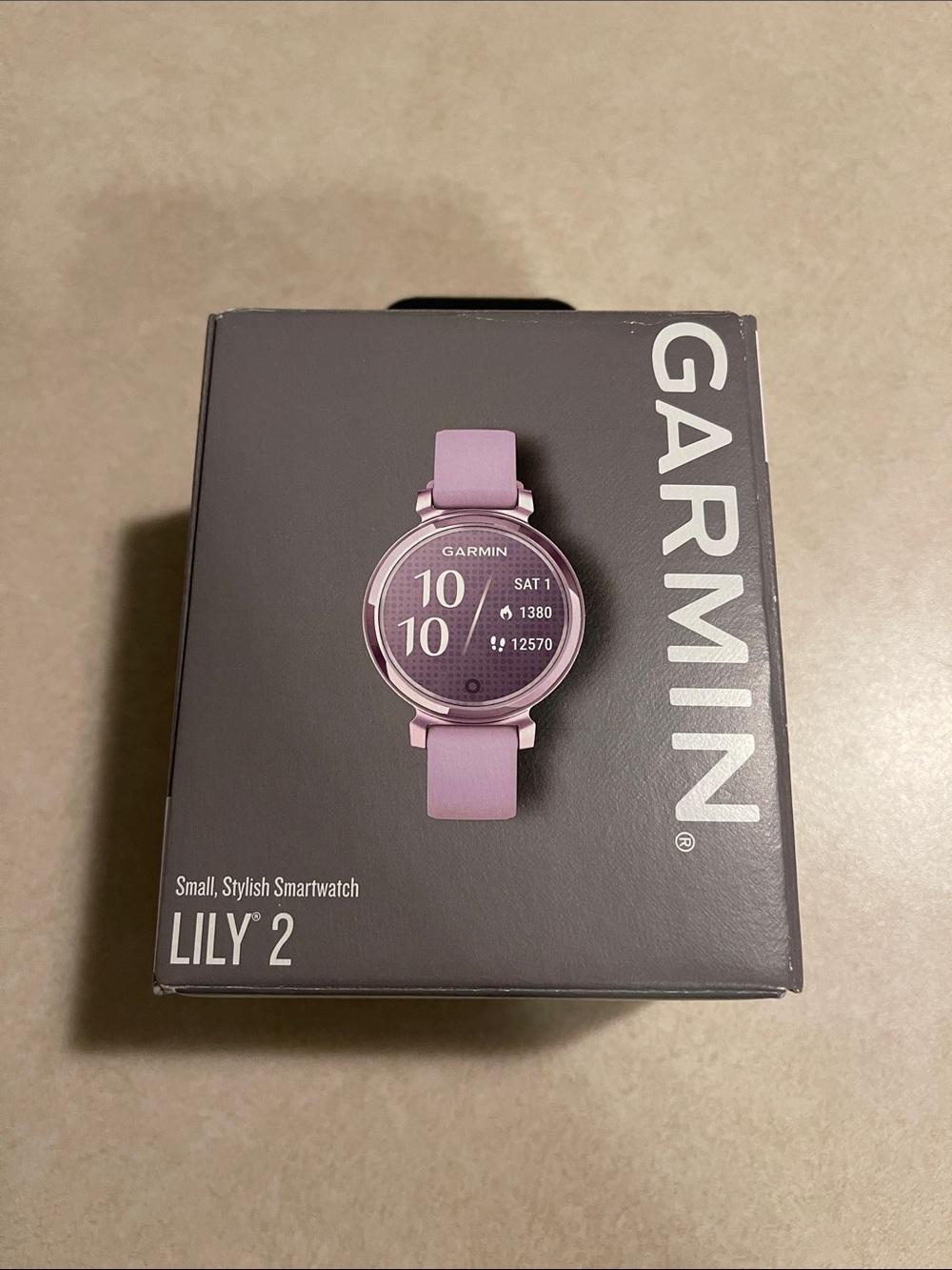 Garmin Lily 2 - Metallic Lilac with Lilac Silicone Band